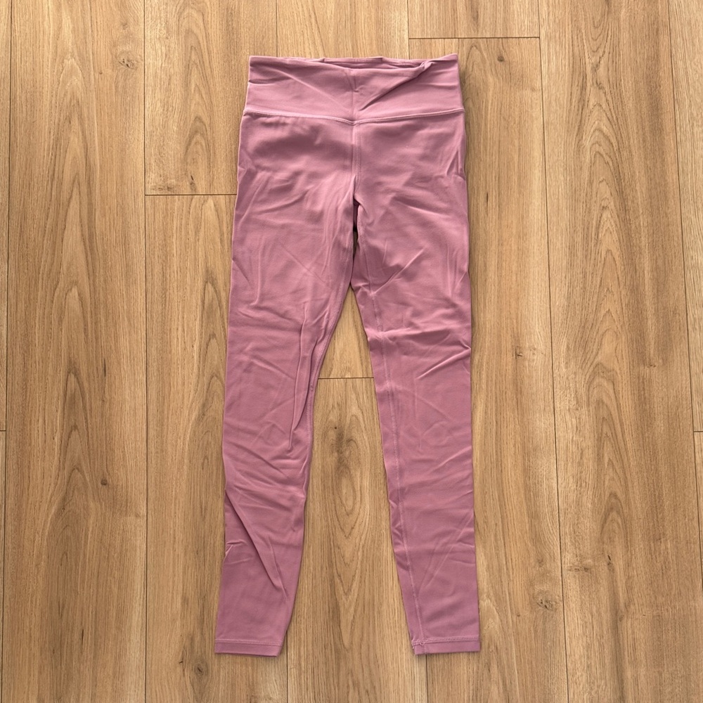 Athleta Mauve Leggings mid rise elation 7/8 tight XS TALL